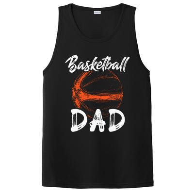 Basketball Dad For Men Family Matching Basketball Ballers PosiCharge Competitor Tank