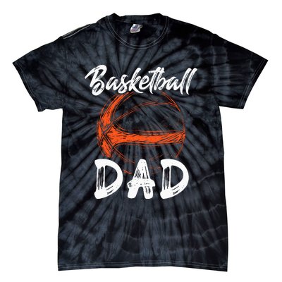 Basketball Dad For Men Family Matching Basketball Ballers Tie-Dye T-Shirt