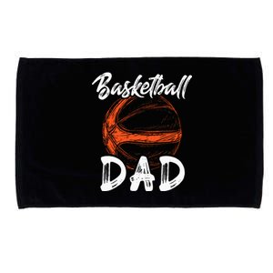 Basketball Dad For Men Family Matching Basketball Ballers Microfiber Hand Towel