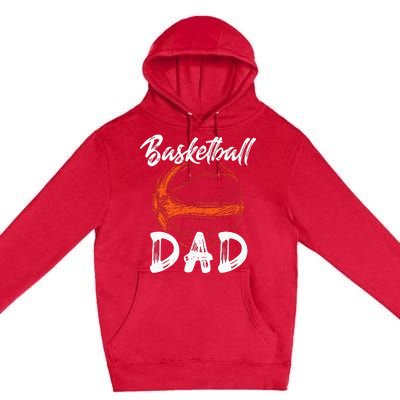 Basketball Dad For Men Family Matching Basketball Ballers Premium Pullover Hoodie