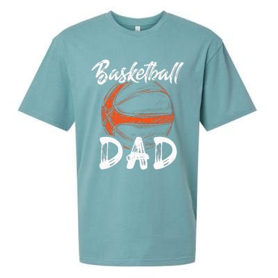 Basketball Dad For Men Family Matching Basketball Ballers Sueded Cloud Jersey T-Shirt