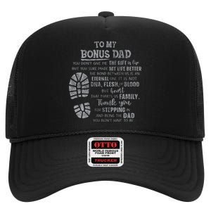 Bonus Dad FatherS Day From Daughter Son High Crown Mesh Back Trucker Hat