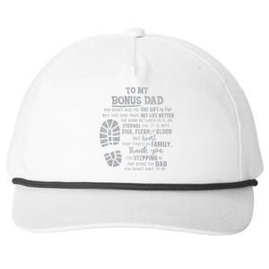 Bonus Dad FatherS Day From Daughter Son Snapback Five-Panel Rope Hat