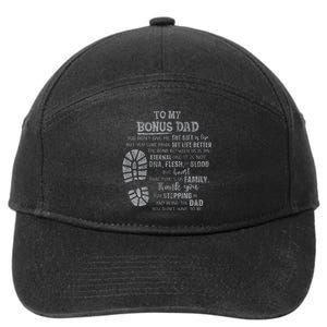 Bonus Dad FatherS Day From Daughter Son 7-Panel Snapback Hat