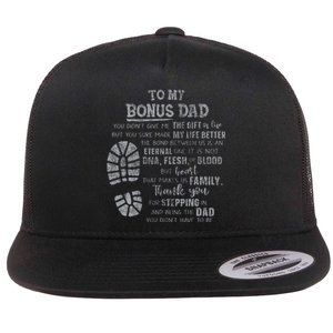 Bonus Dad FatherS Day From Daughter Son Flat Bill Trucker Hat