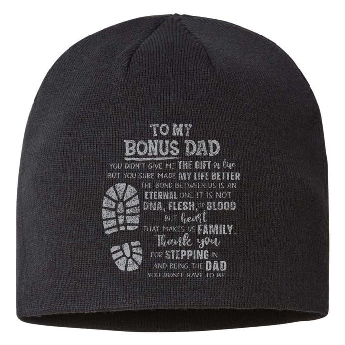 Bonus Dad FatherS Day From Daughter Son Sustainable Beanie