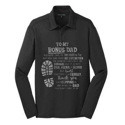 Bonus Dad FatherS Day From Daughter Son Silk Touch Performance Long Sleeve Polo