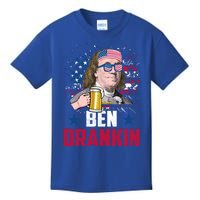 Ben Drankin Funny Benjamin Franklin July 4th Independence Great Gift Kids T-Shirt