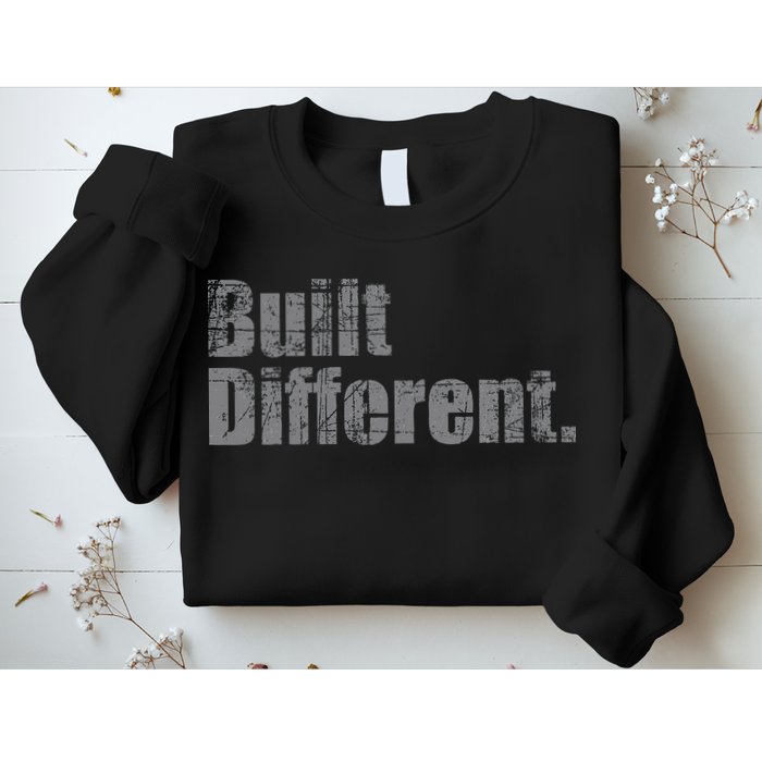 Built Different Funny Vintage Sweatshirt