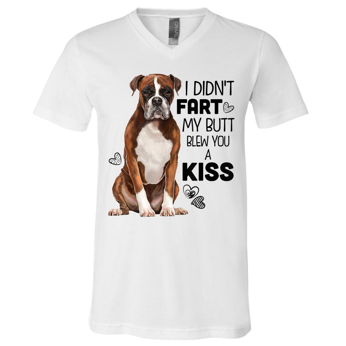 Boxer Dog Funny Tshirt For Dog Mom, Dog Dad, Dog Lover Gift V-Neck T-Shirt