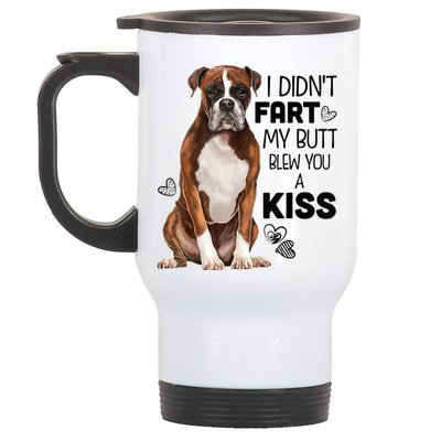 Boxer Dog Funny Tshirt For Dog Mom, Dog Dad, Dog Lover Gift Stainless Steel Travel Mug