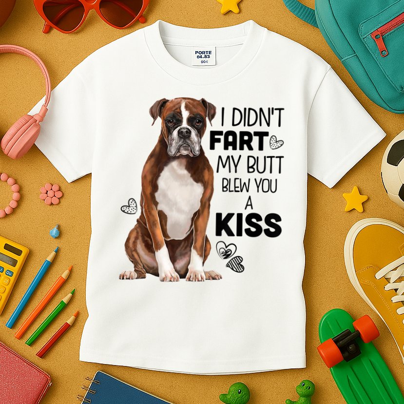 Boxer Dog Funny Tshirt For Dog Mom, Dog Dad, Dog Lover Gift Kids T-Shirt
