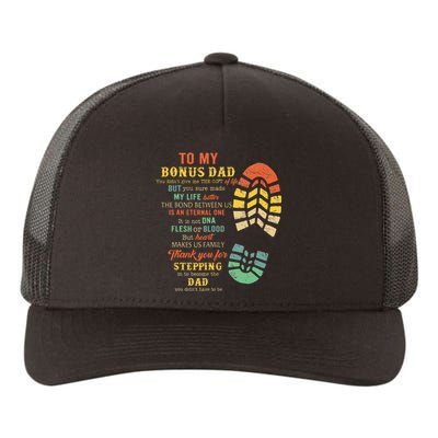 Bonus Dad From Stepdad For Daughter Son Yupoong Adult 5-Panel Trucker Hat