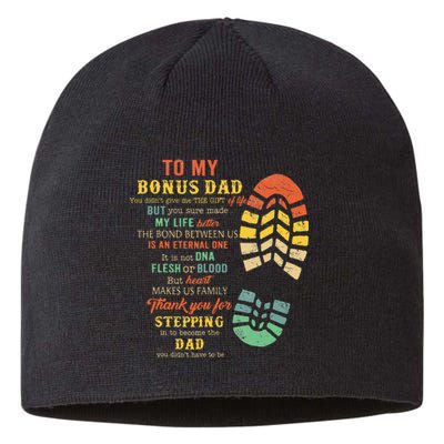 Bonus Dad From Stepdad For Daughter Son Sustainable Beanie