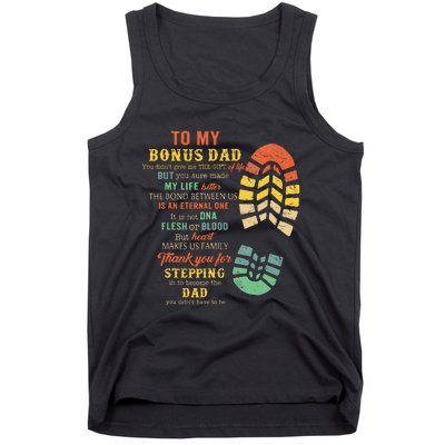 Bonus Dad From Stepdad For Daughter Son Tank Top