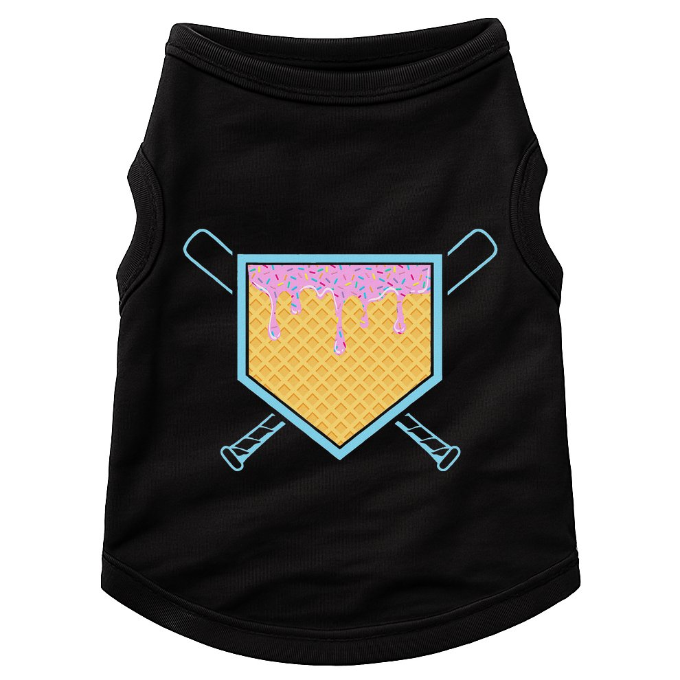 Baseball Drip For Ice Cream Drip Baseball Doggie Tank