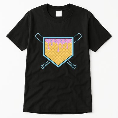 Baseball Drip For Ice Cream Drip Baseball Tall T-Shirt