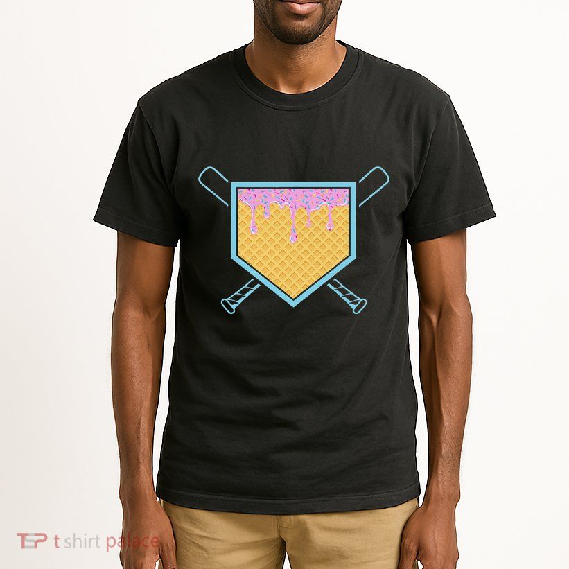 Baseball Drip For Ice Cream Drip Baseball Tall T-Shirt