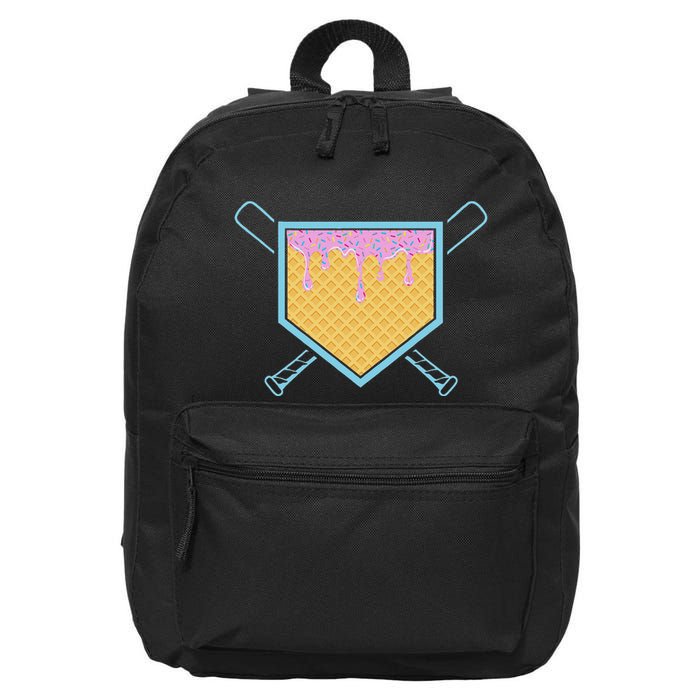 Baseball Drip For Ice Cream Drip Baseball 16 in Basic Backpack