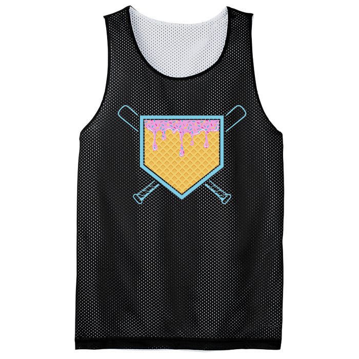 Baseball Drip For Ice Cream Drip Baseball Mesh Reversible Basketball Jersey Tank