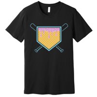 Baseball Drip For Ice Cream Drip Baseball Premium T-Shirt