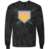 Baseball Drip For Ice Cream Drip Baseball Tie-Dye Long Sleeve Shirt