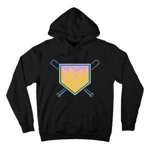 Baseball Drip For Ice Cream Drip Baseball Tall Hoodie