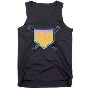 Baseball Drip For Ice Cream Drip Baseball Tank Top