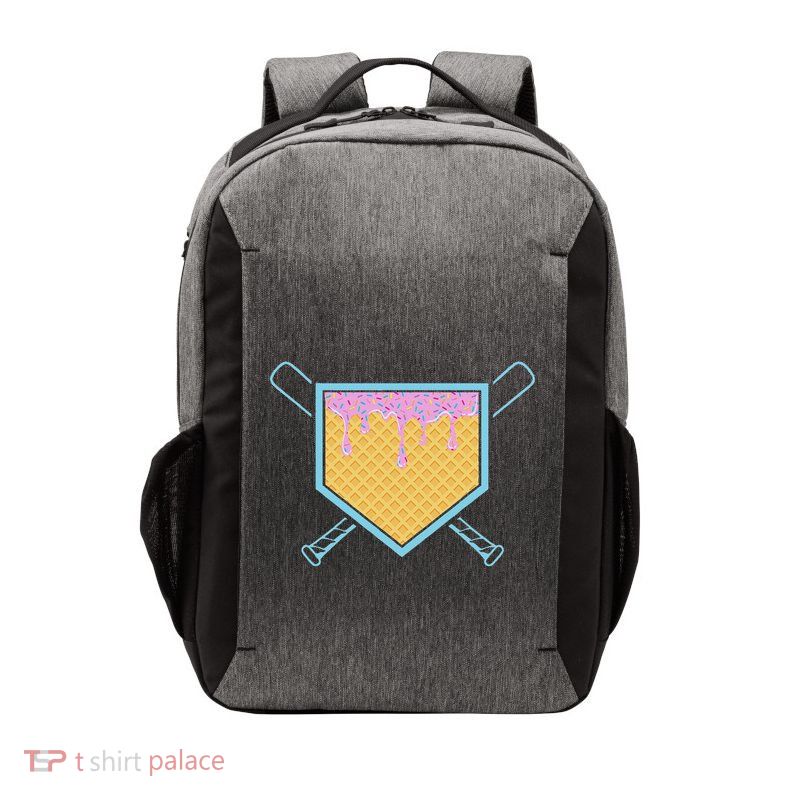 Baseball Drip For Ice Cream Drip Baseball Vector Backpack