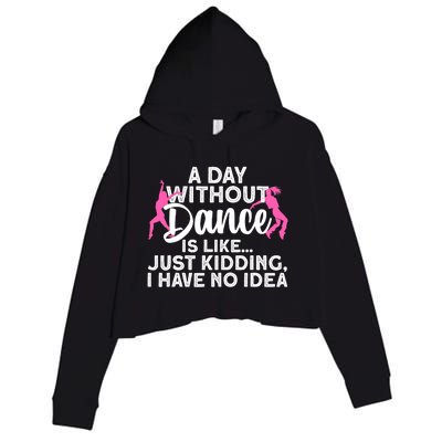 Best Dance For Women Girls Dancer Dancing Dance Lover Crop Fleece Hoodie