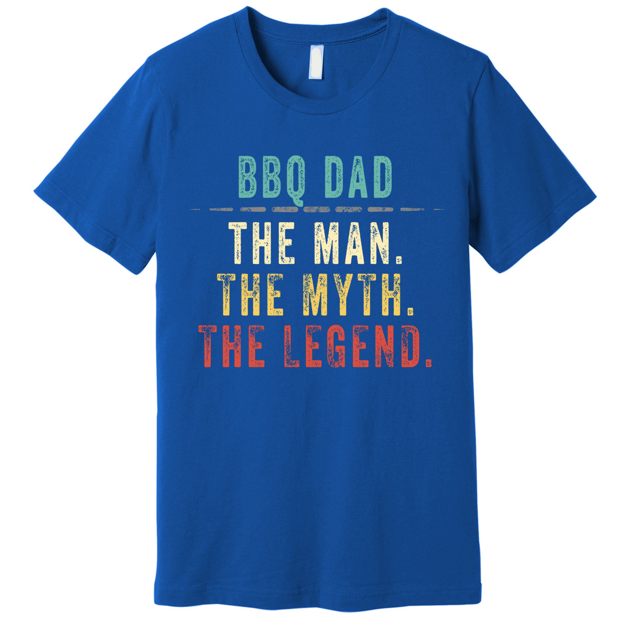 Bbq Dad Fathers Day Gift Bbq Dad Myth Legend Great Gift Premium T-Shirt