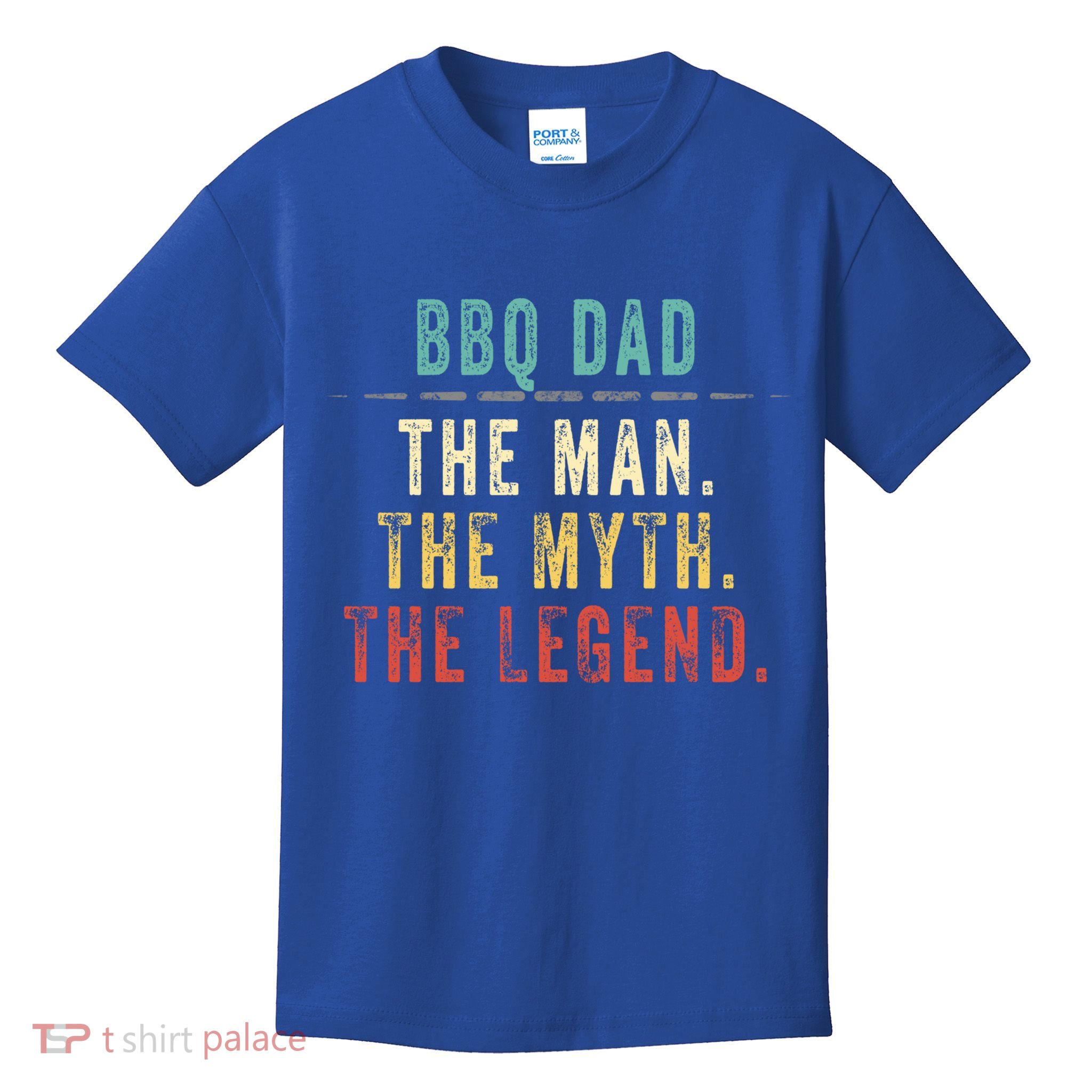Bbq Dad Fathers Day Gift Bbq Dad Myth Legend Great Gift Kids T-Shirt