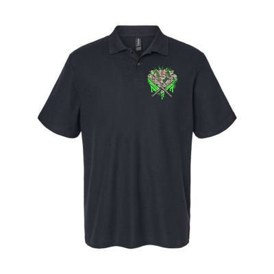 Baseball Drip For Boy Ice Cream Dripping Boy Baseball Camo  Polo