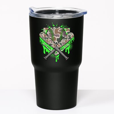 Baseball Drip For Boy Ice Cream Dripping Boy Baseball Camo  Tumbler