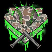 Baseball Drip For Boy Ice Cream Dripping Boy Baseball Camo  Kids Hoodie
