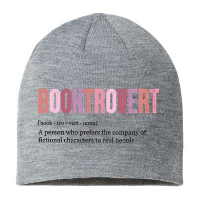 Booktrovert Definition Funny Book Lover Sustainable Beanie