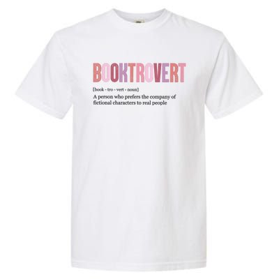 Booktrovert Definition Funny Book Lover Garment-Dyed Heavyweight T-Shirt