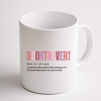 Booktrovert Definition Funny Book Lover Coffee Mug