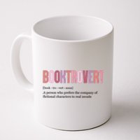 Booktrovert Definition Funny Book Lover Coffee Mug