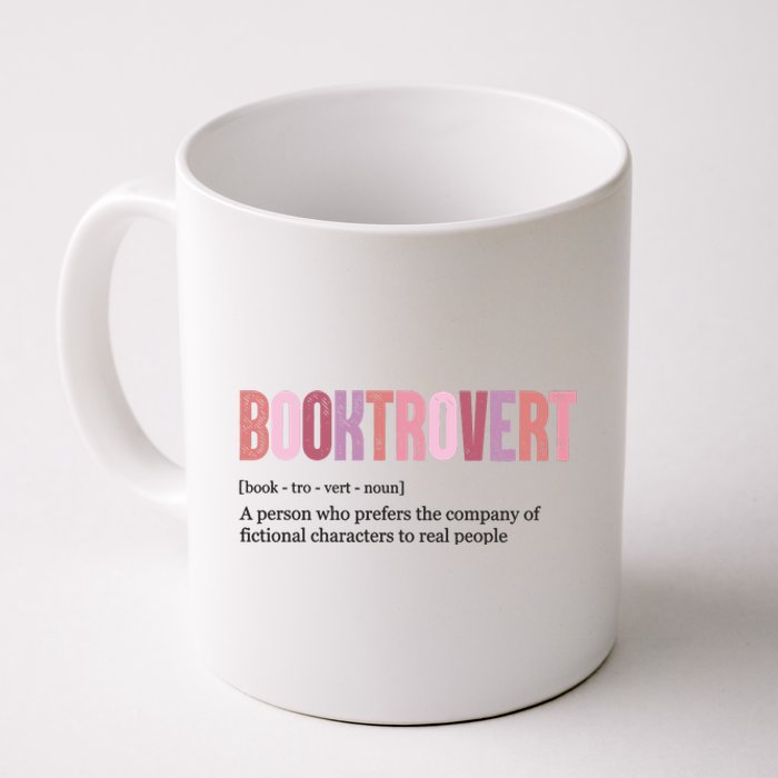 Booktrovert Definition Funny Book Lover Coffee Mug