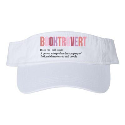 Booktrovert Definition Funny Book Lover Valucap Bio-Washed Visor