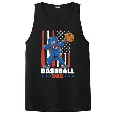 Baseball Dad For Father's Day Funny Gift PosiCharge Competitor Tank