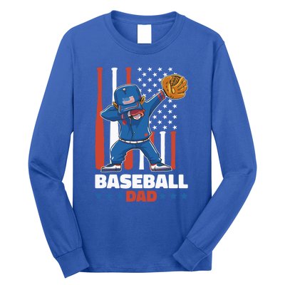 Baseball Dad For Father's Day Funny Gift Long Sleeve Shirt