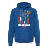 Baseball Dad For Father's Day Funny Gift Premium Hoodie