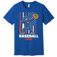 Baseball Dad For Father's Day Funny Gift Premium T-Shirt