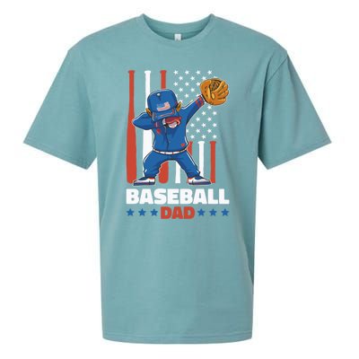 Baseball Dad For Father's Day Funny Gift Sueded Cloud Jersey T-Shirt