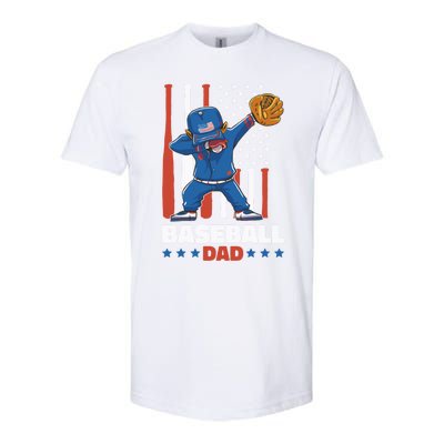 Baseball Dad For Father's Day Funny Gift Softstyle CVC T-Shirt