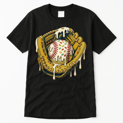 Baseball Drip For Ice Cream Drip Respect The Drip Tall T-Shirt