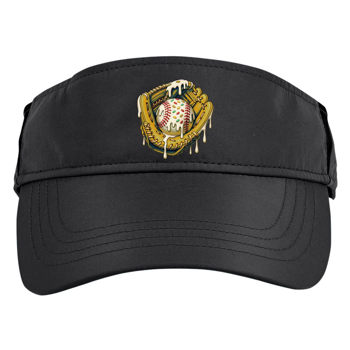 Baseball Drip For Ice Cream Drip Respect The Drip Adult Drive Performance Visor