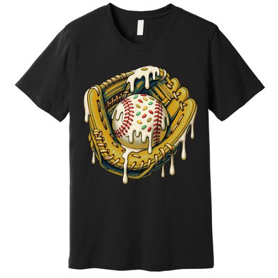 Baseball Drip For Ice Cream Drip Respect The Drip Premium T-Shirt